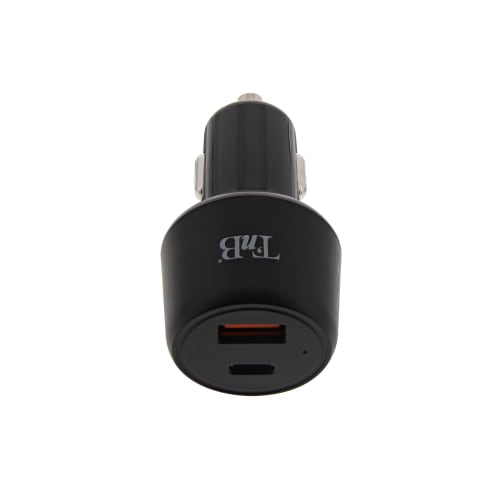Cargador de mechero 1XUSB-A y 1XType-C de 48W3
