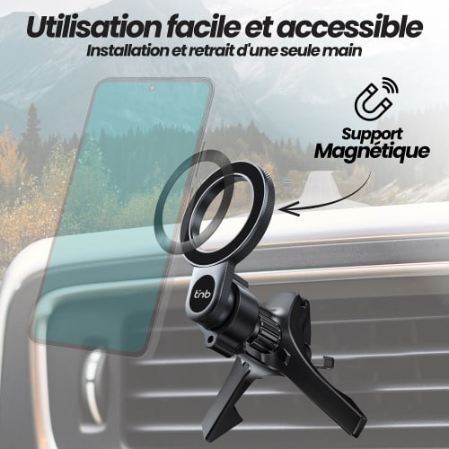 Soporte magnético universal para rejilla de ventilación compatible con Magsafe3