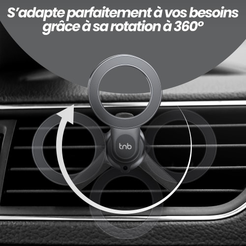 Soporte magnético universal para rejilla de ventilación compatible con Magsafe6