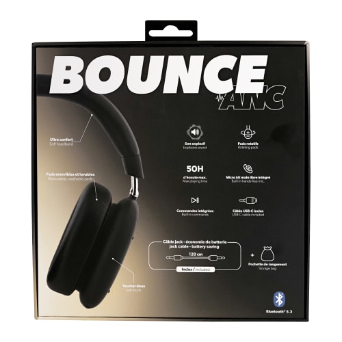 Auriculares Bluetooth con cancelación activa de ruido BOUNCE8