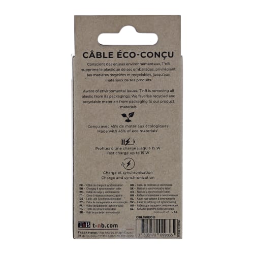 Câble Lightning éco conçu5