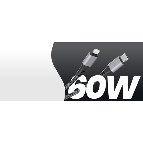 Câble USB-C vers Lightning connecteurs finition alu gris sidéral4