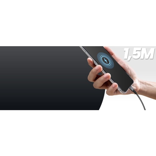 Câble USB-C vers Lightning connecteurs finition alu gris sidéral6