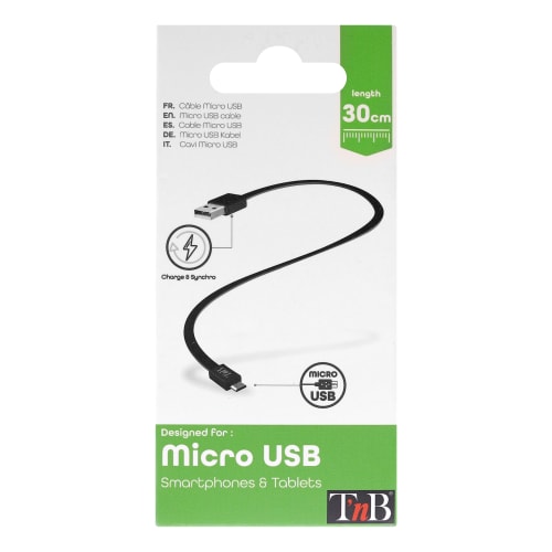 Cable micro USB de 30 cm.2