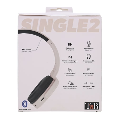 SINGLE 2 Bluetooth Headset Pink7