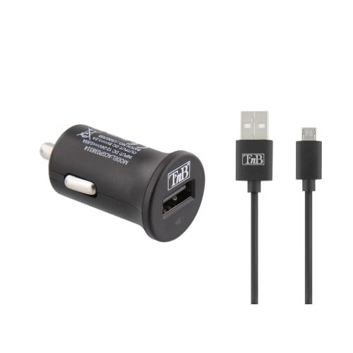 Chargeur allume-cigare 1XUSB-A 6W + câble micro USB1