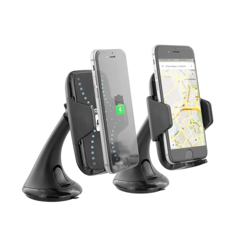 CHARGEUR INDUCTION 5W-VENTOUSE SUPPORT VOITURE + CAC + CÂBLE1