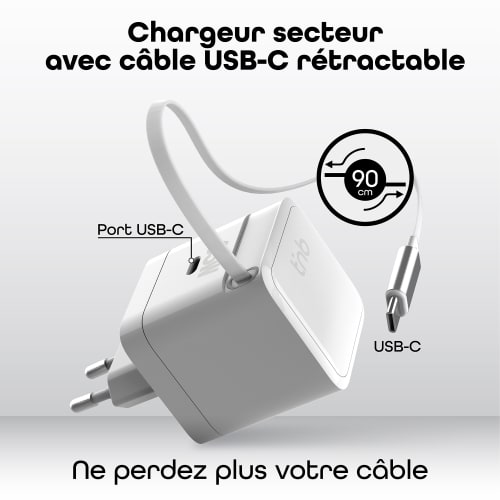 Chargeur GAN 65W avec câble intégré3