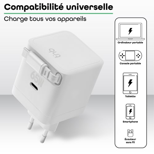 Chargeur GAN 65W avec câble intégré5