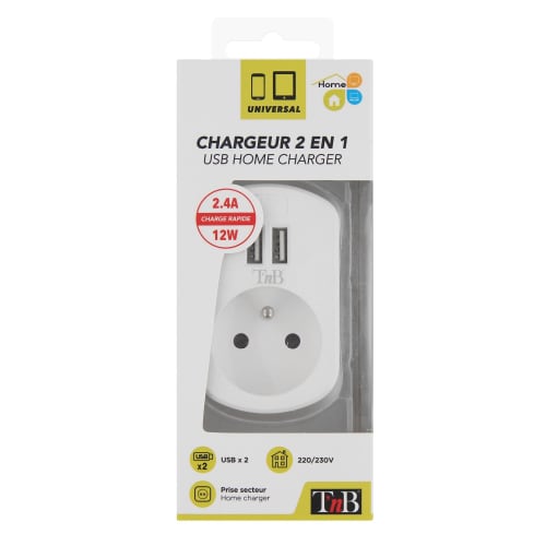 Chargeur secteur 2 en 16