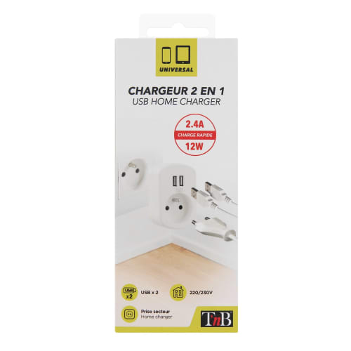 Chargeur secteur 2 en 17