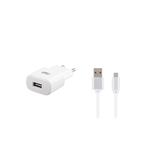 Pack de charge 1 USB 12W + câble Micro USB1