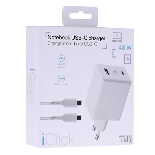 Mini chargeur universel USB Type-C 48W iClick5