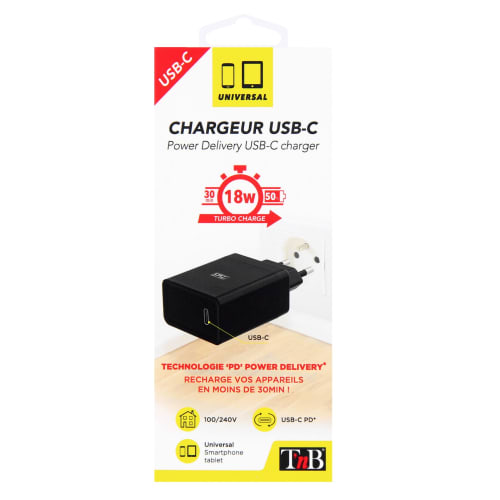 1 cargador de red USB tipo C Power Delivery de 18 W5