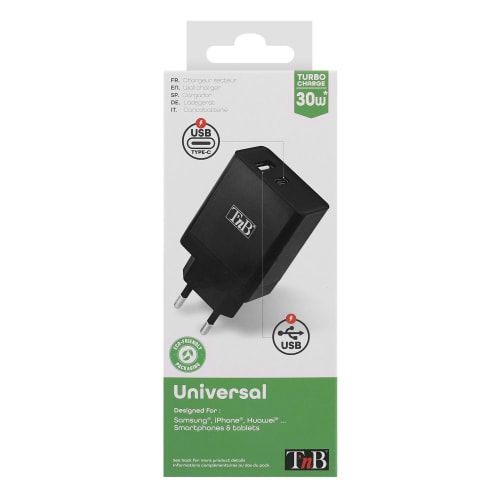 1 USB Type-C Power Delivery + cargador de red USB-A de 30W6