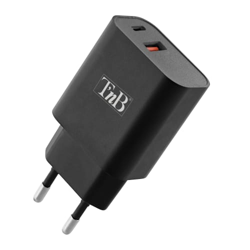 Mains charger 1 USB-C Power Delivery + USB-A Quick Charge 30W1