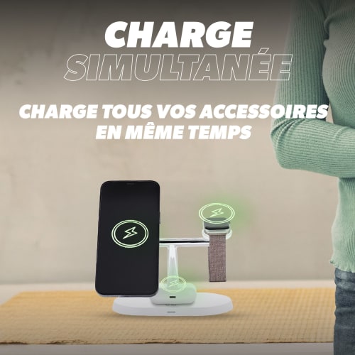 Station de charge sans fil 3 en 16