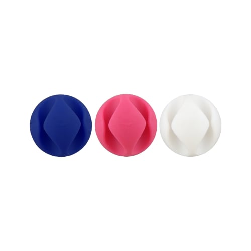 Fijaciones para 2 cables x6 color2