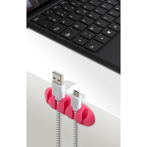 Fasteners for 5 cables x 2 pink2