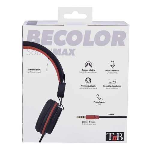 BE COLOR auriculares con cable jack 3.5mm negro7