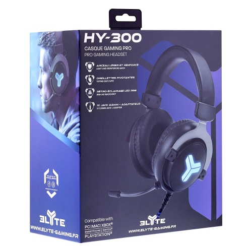 ELYTE - Auriculares para juegos HY-300 PRO4