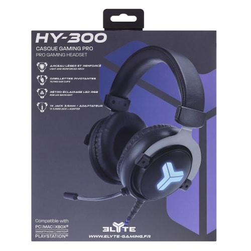 ELYTE - Auriculares para juegos HY-300 PRO5