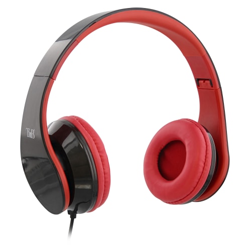 Casque filaire STREAM jack 3,5mm rouge1