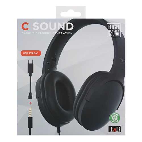 USB Type-C / Jack C-SOUND BLACK Wired Headset4