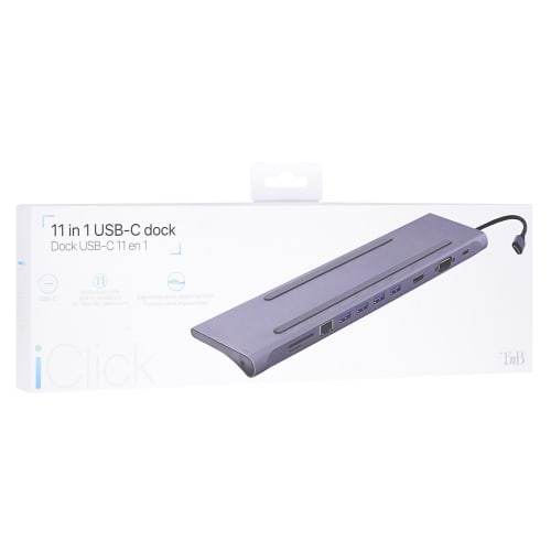 Base de acoplamiento USB tipo C iClick 11 en 14