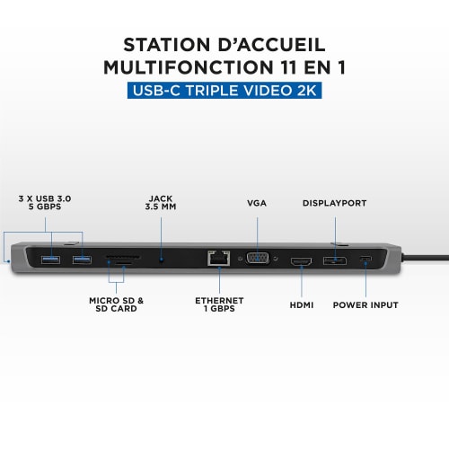 11-in-1 Triple Monitor Docking Station3