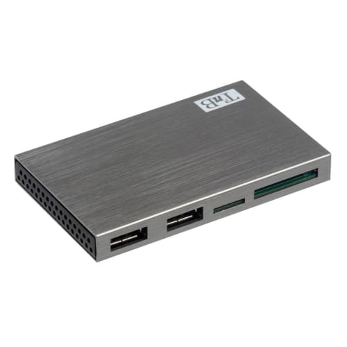 Aluminum 7x Ports Multi-Function Card Reader Hub2