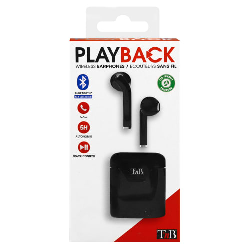 TWS PLAYBACK Black Wireless Headphones7