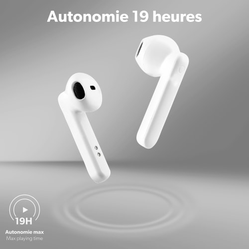 TWS SHINY White Wireless Headphones4