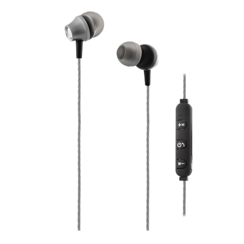 Ecouteurs Bluetooth STEEL gris2