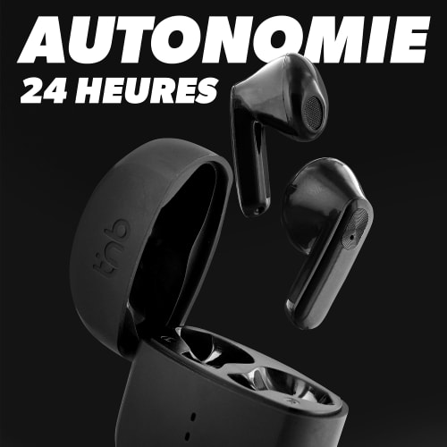 Écouteurs sans fil ZIP semi intra-auriculaires Noir4