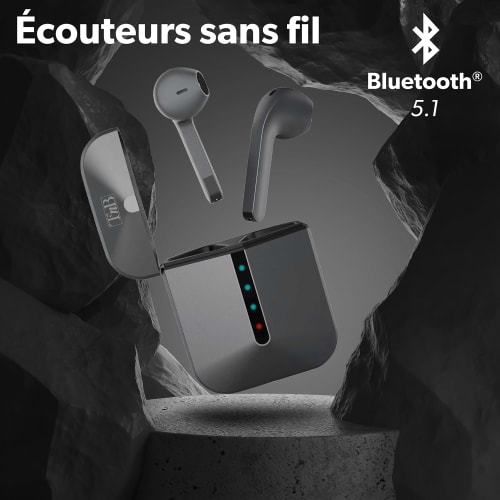 Auriculares ZIP plateados TWS2