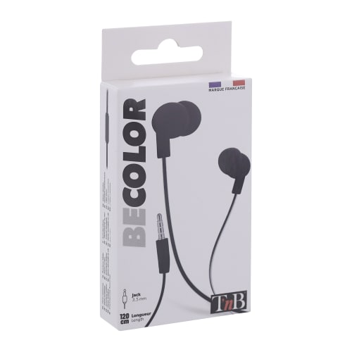 BE COLOR auriculares con cable jack negro3