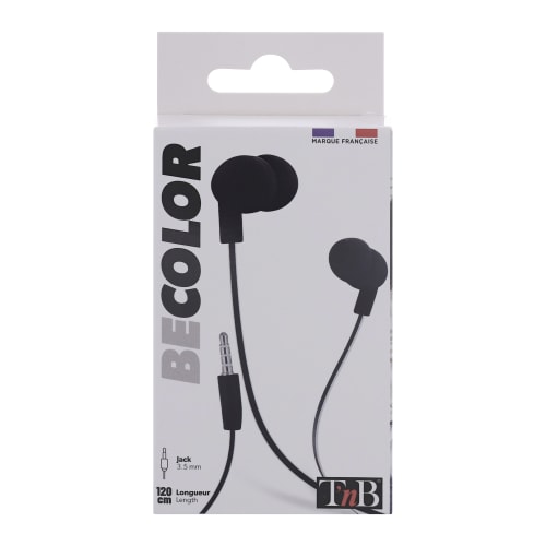 BE COLOR auriculares con cable jack negro4