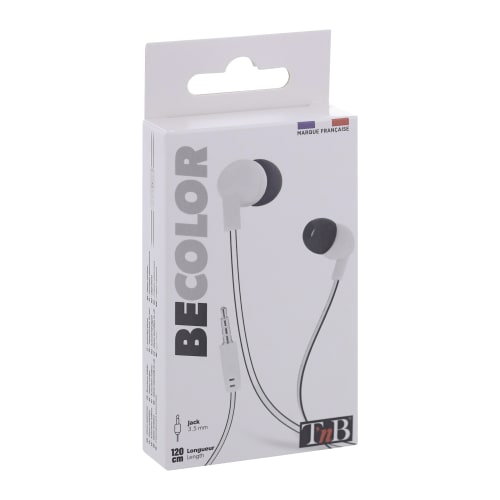 BE COLOR auriculares con cable jack blanco3