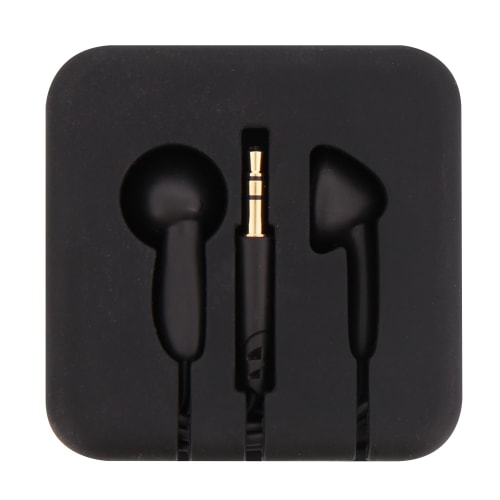 POCKET black wired jack headphones1