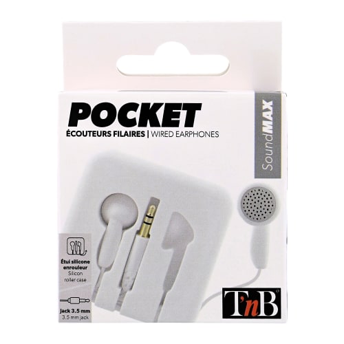 Auriculares con cable POCKET jack blancos5