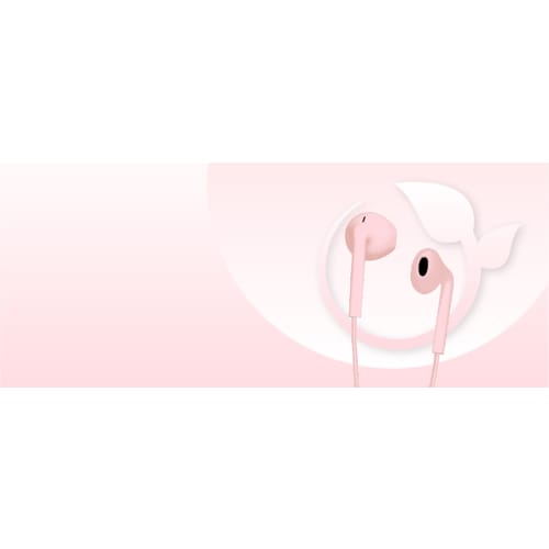 Ecouteurs filaires C-BUDS type-C rose2