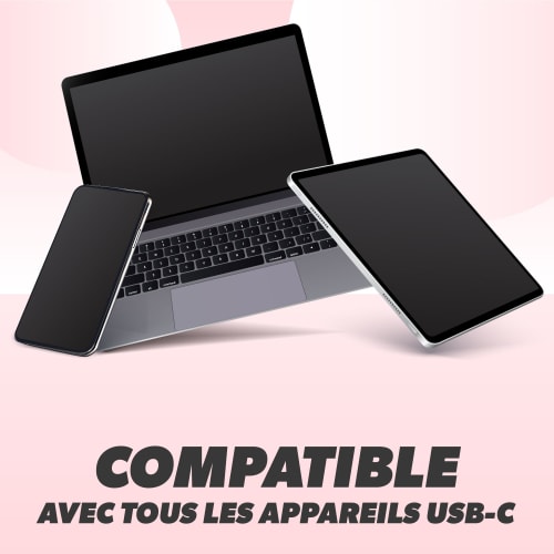 Ecouteurs filaires C-BUDS type-C rose4