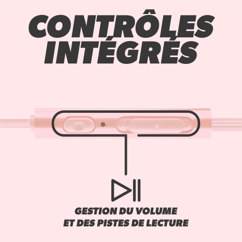 Ecouteurs filaires C-BUDS type-C rose5