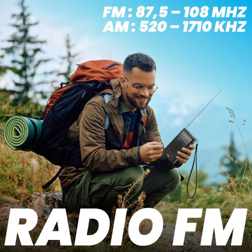 Radio FM portable avec molette de réglage3