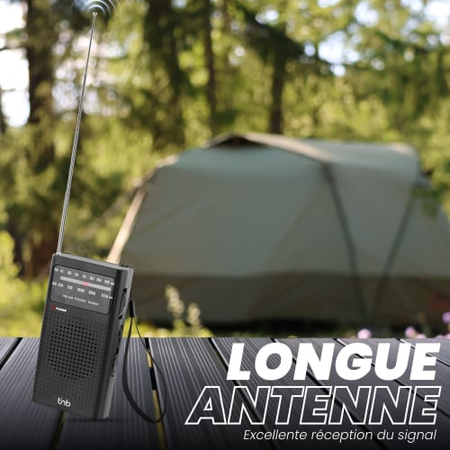 Radio FM portable avec molette de réglage4