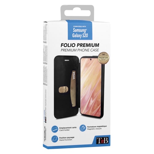 Funda tipo libro premium para Samsung Galaxy S20.4