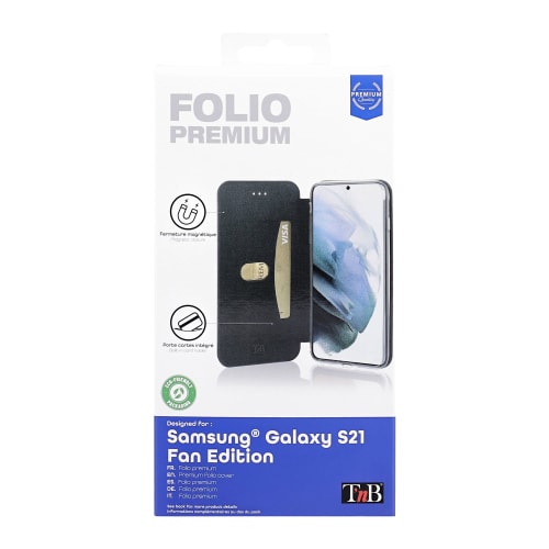 Etui folio premium pour Samsung Galaxy S21 Fan Edition3