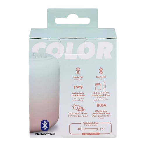Enceinte sans fil COLOR vert7