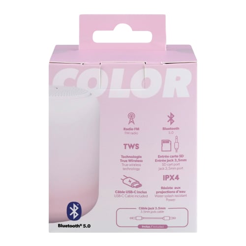 Enceinte sans fil COLOR Rose6
